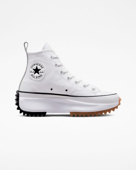 Topanky Na Platforme Converse Run Star Hike Foundational Kozene Vysoke Damske Biele Čierne | SK M11CYK2